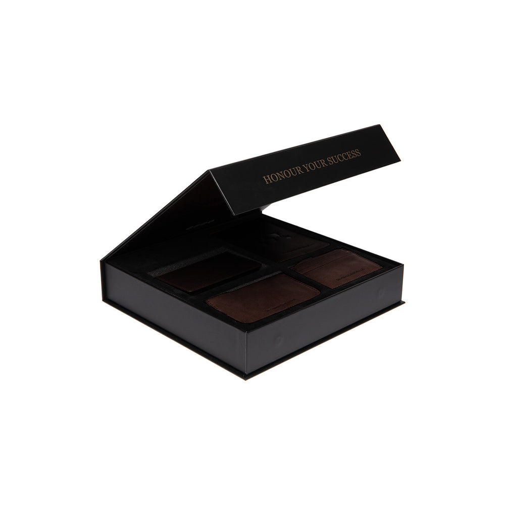Gift Set Leather Wallet Brown Sorraia