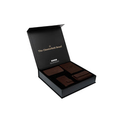 Geschenkset Leder Kartenetui Braun Leicester