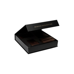 Geschenkset Leder Kartenetui Braun Leicester