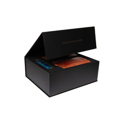 Giftset Leren Toilettas Cognac Stacey met Rituals Doucheschuim