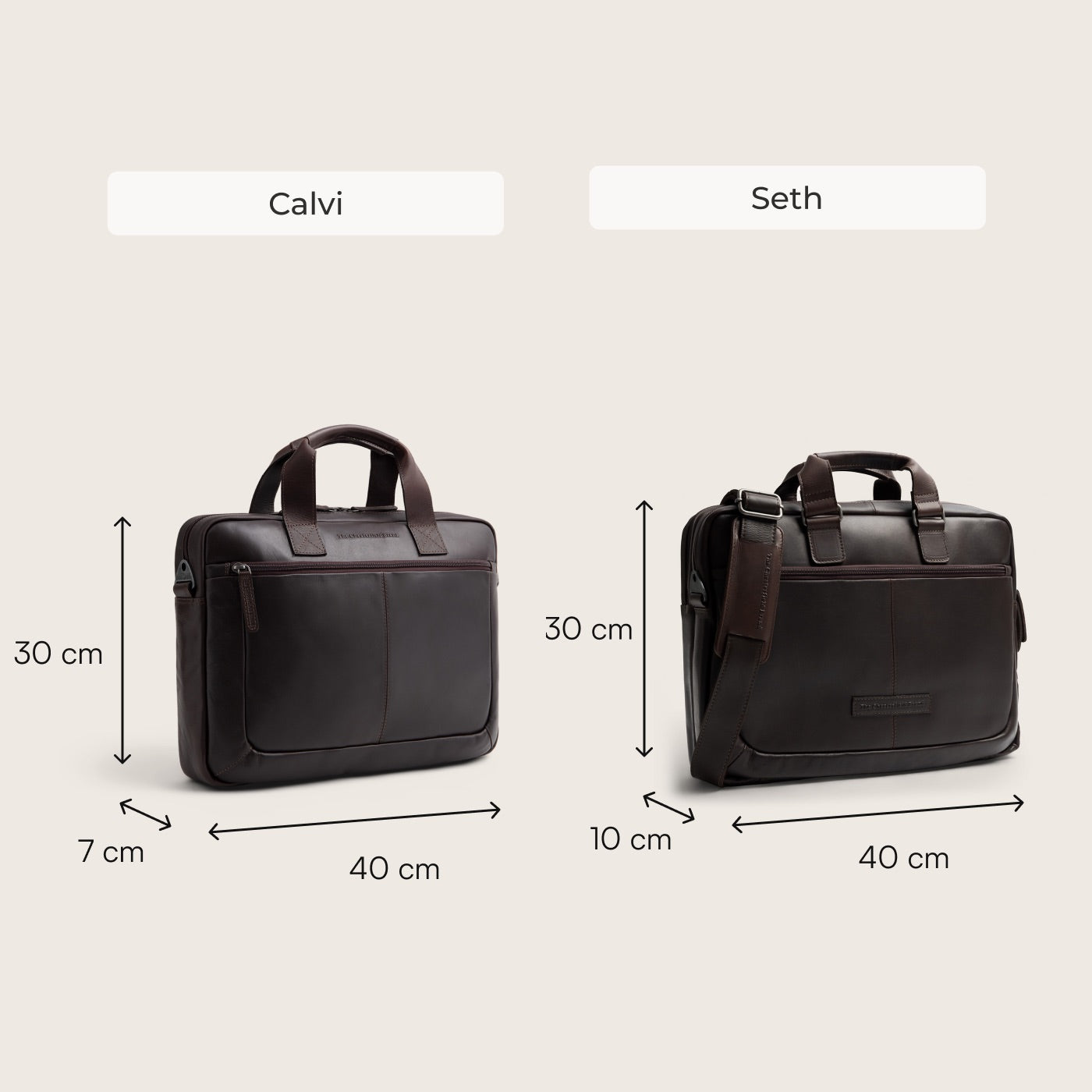 Leren Laptoptas Bruin Calvi