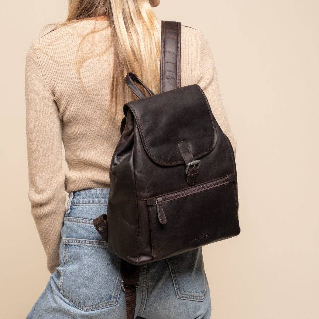 Leder Rucksack Braun Camden