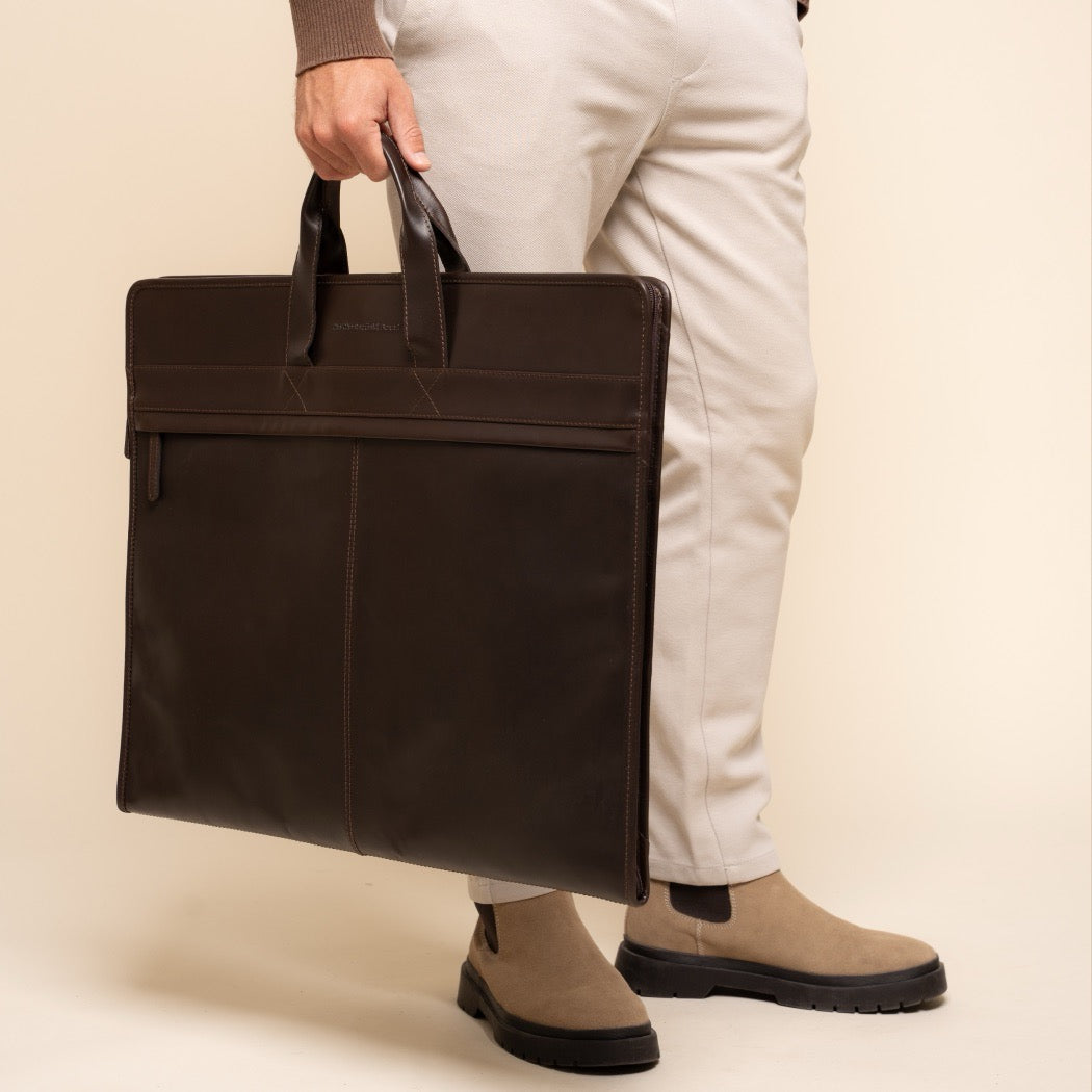 Leren Kledingtas Bruin Carson