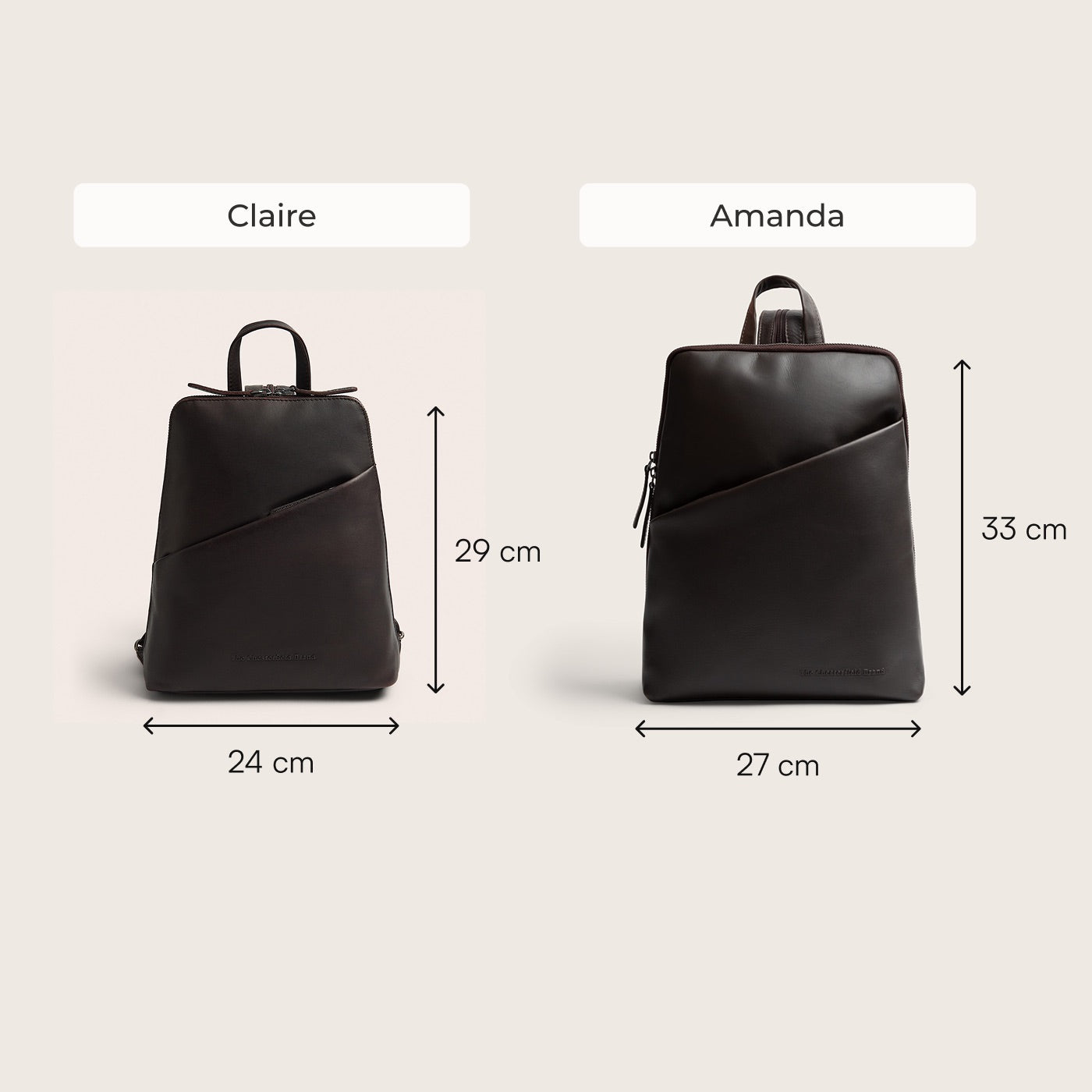 Sac à Dos en Cuir Marron Amanda