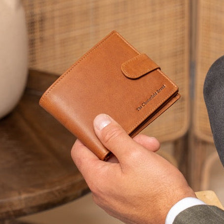 Leather Wallet Cognac Curtis