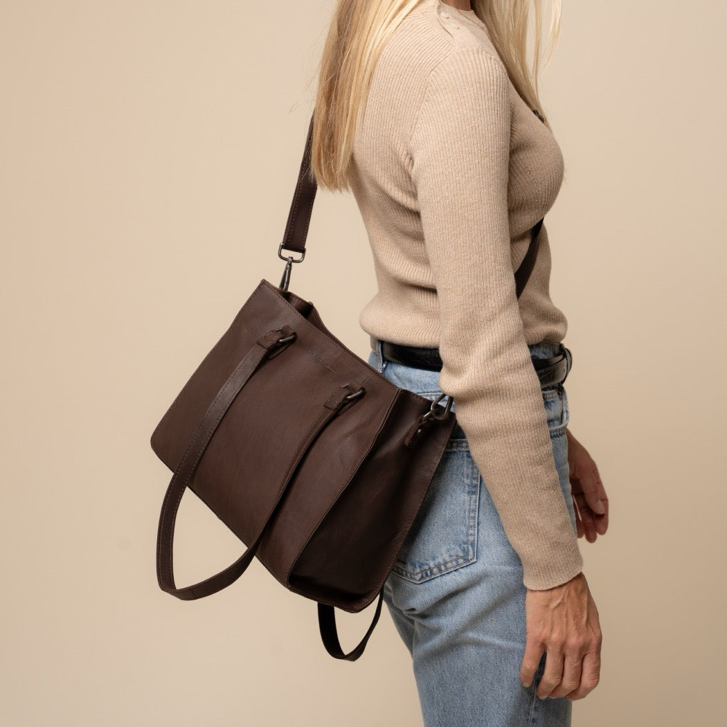 Leder Shopper Braun Ellsworth