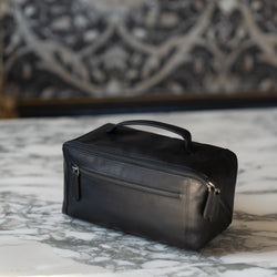 Leather Toiletry Bag Black Elmia