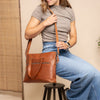 Leather Laptop Bag Cognac Elvas