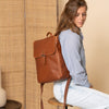 Sac à Dos en Cuir Cognac Farrow