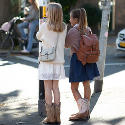 Sac Bandoulière en Cuir Vert Océan Feynor