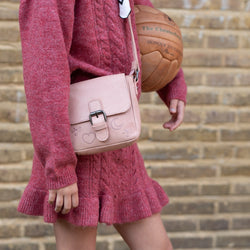 Sac Bandoulière en Cuir Rose Vintage Feynor