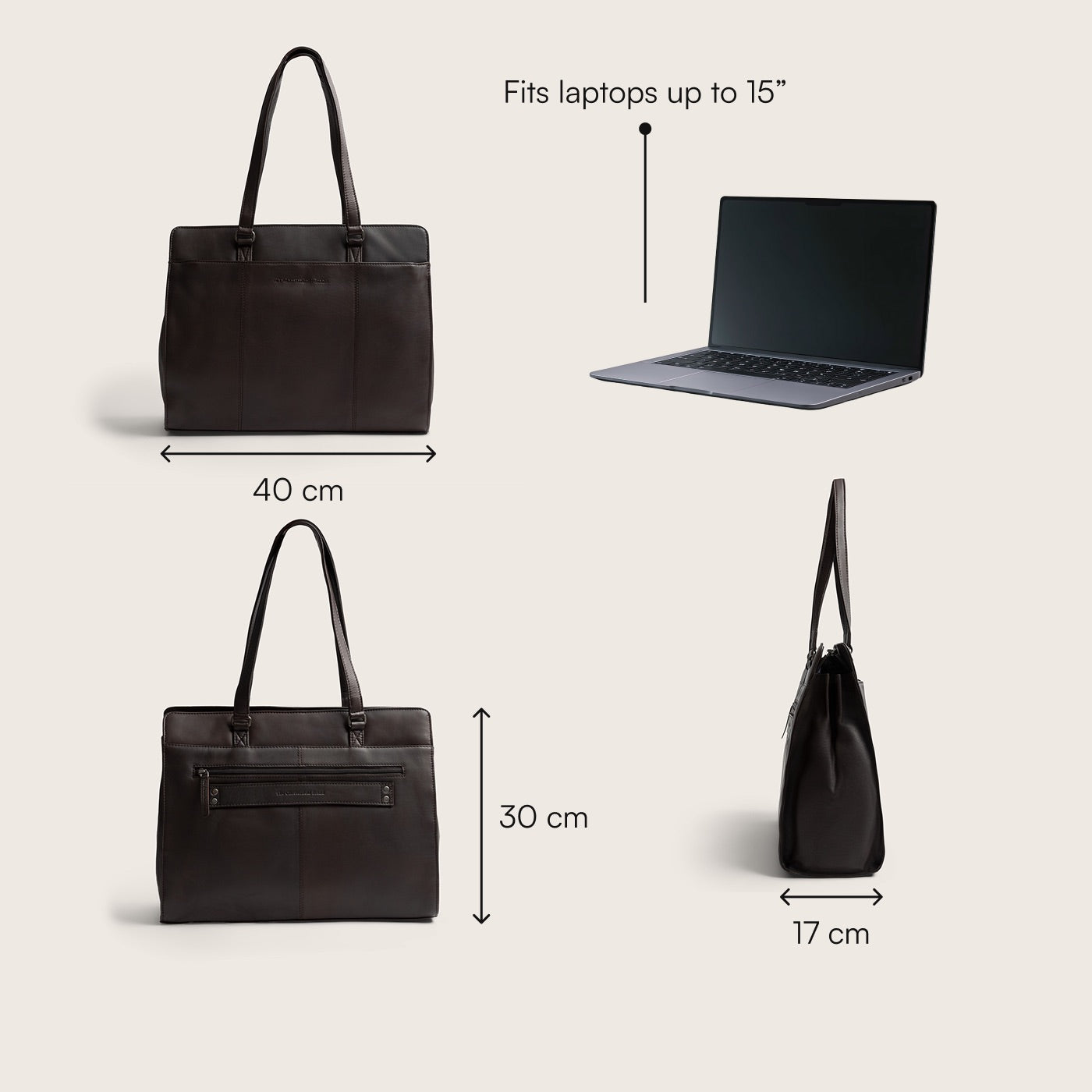 Leather Shoulder Bag Brown Fidenza