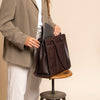 Cabas en Cuir Marron Fidenza