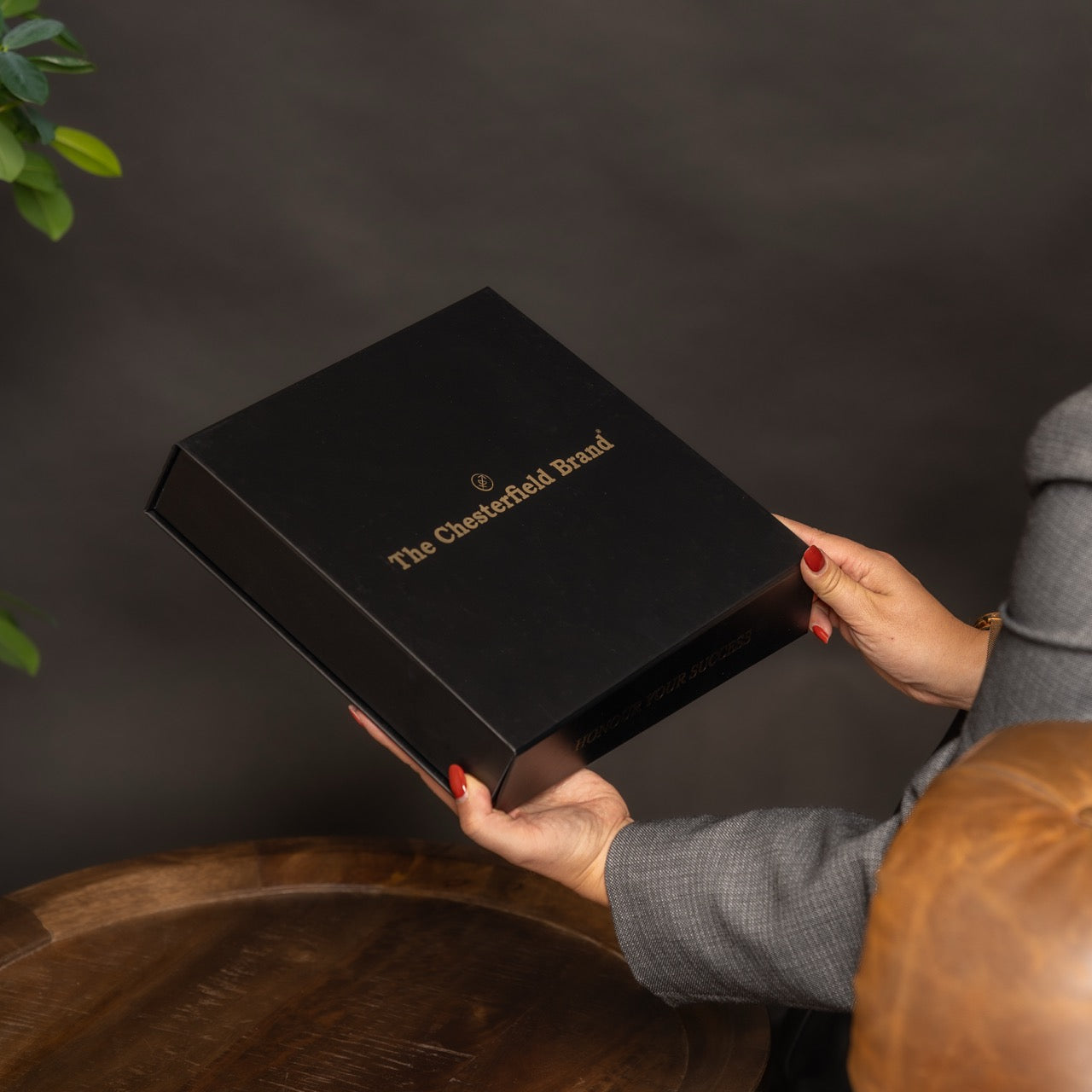 Coffret-cadeau Portefeuille en Cuir Marron Sorraia