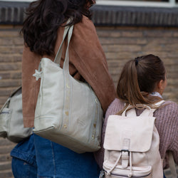 Cabas en Cuir Vert Océan Heatherly