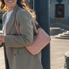 Leather Shoulder Bag Vintage Rose Irving