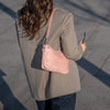 Leather Shoulder Bag Vintage Rose Irving