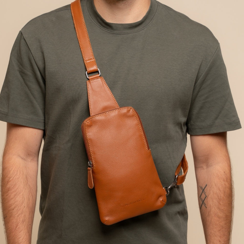 Sacoche Holster en Cuir Cognac Isley