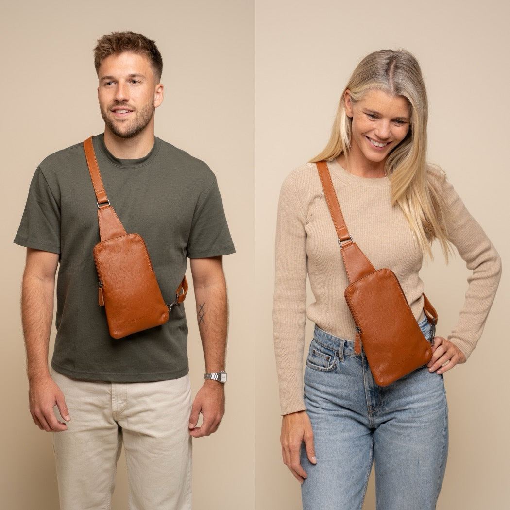 Sacoche Holster en Cuir Cognac Isley