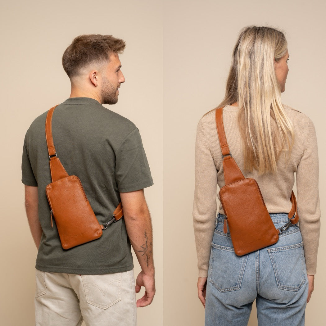 Sacoche Holster en Cuir Cognac Isley
