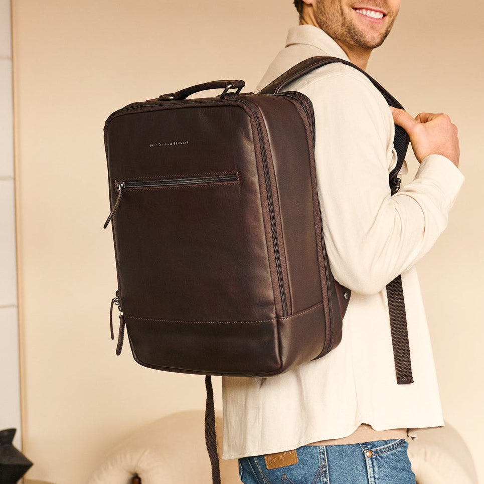 Leder Rucksack Braun Jamaica