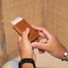 Leather Card Holder Cognac Lancaster
