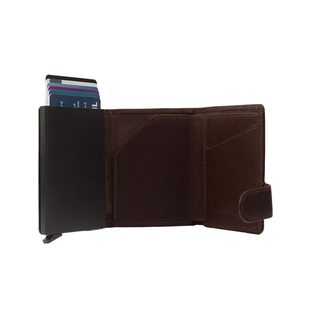 Leather Wallet Brown Leicester