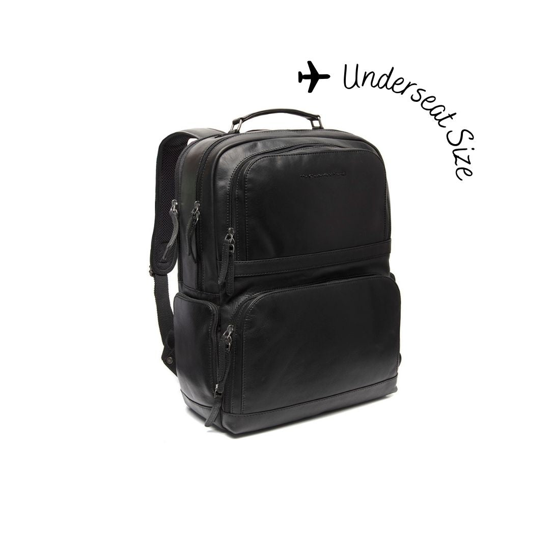 Black Lennox Leather Laptop Backpack | The Chesterfield Brand