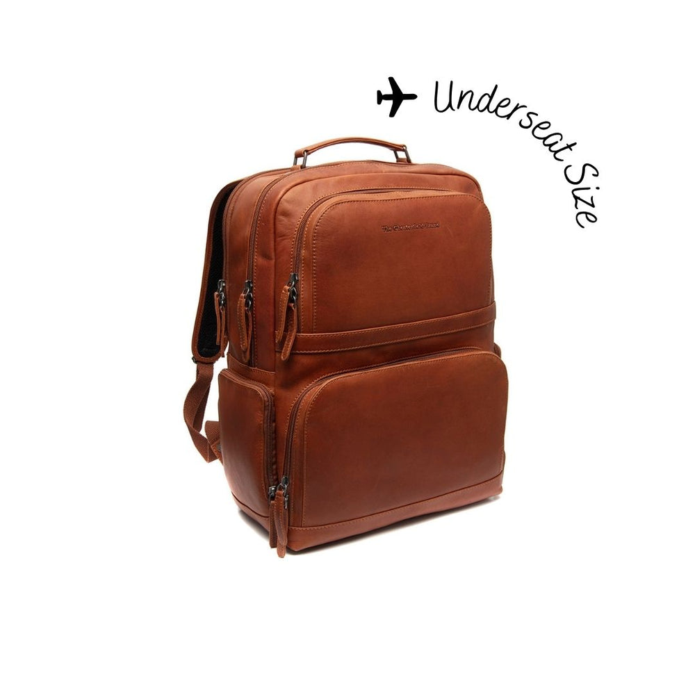 Leather Laptop Backpack Cognac Lennox