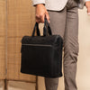 Sac d'Ordinateur en Cuir Noir Levanto