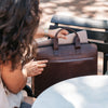 Leder Laptoptasche Braun Levanto