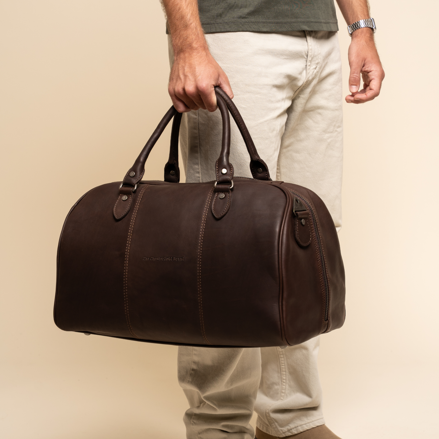 Leder Weekender Braun Liam