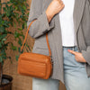 Leather Shoulder Bag Cognac Liora