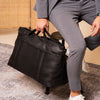 Leder Reisetasche Schwarz Mark