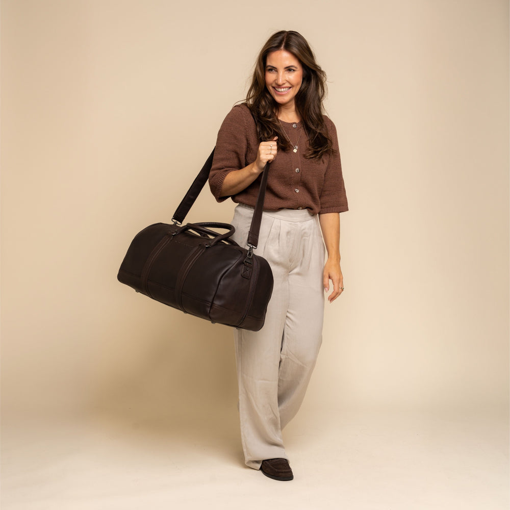 Leder Weekender Braun Melbourne