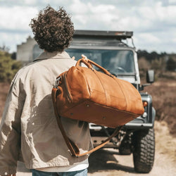 Sac de Voyage en Cuir Cognac Melbourne