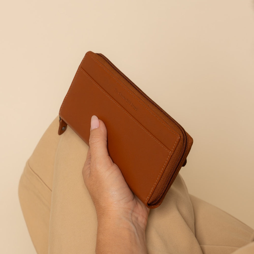 Leather Wallet Cognac Mirelle