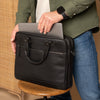 Leather Laptop Bag Black Montara