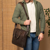 Leather Laptop Bag Brown Montara