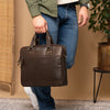 Leather Laptop Bag Brown Montara