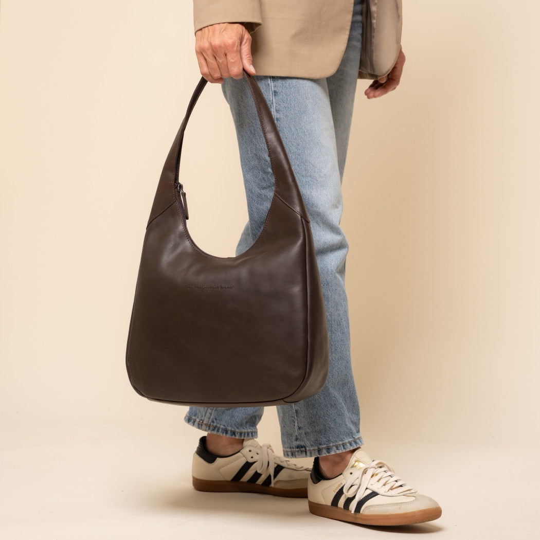 Sac Cabas en Cuir Marron Neya