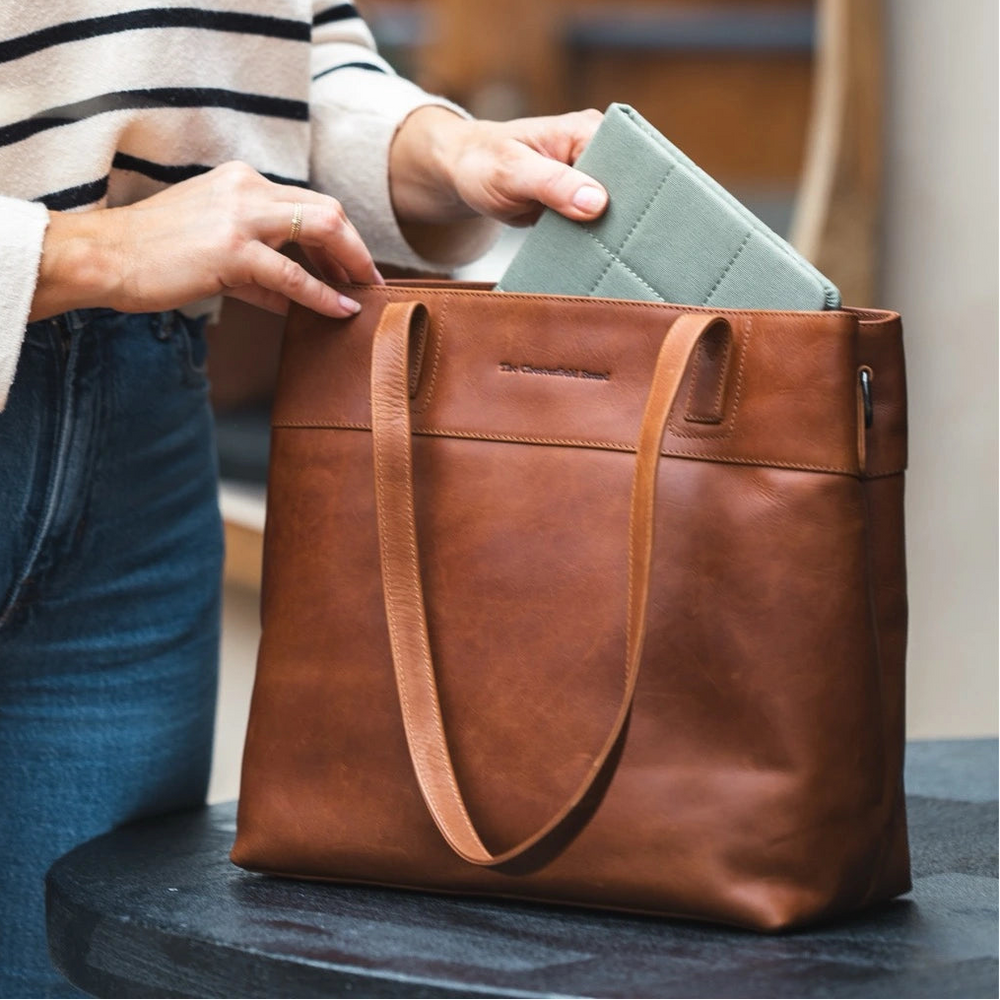 Leren Shopper Cognac Nola