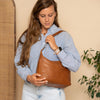 Leather Shoulder Bag Cognac Olvia