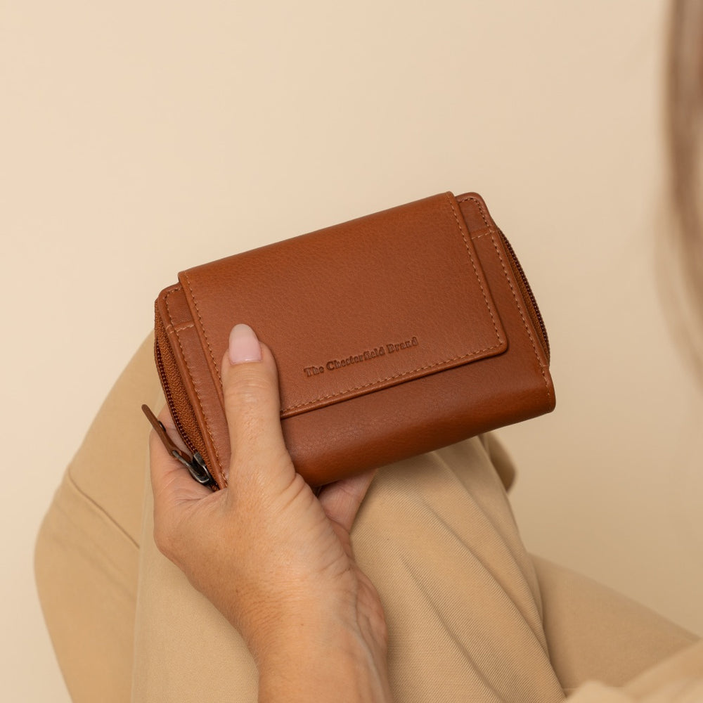 Leather Wallet Cognac Orveta