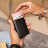 Leather Card Holder Black Palma