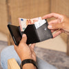Leather Card Holder Black Palma