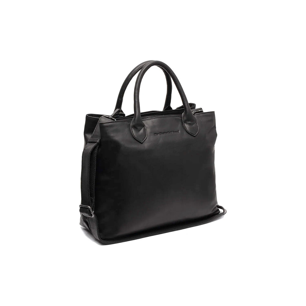 Leather Handbag Black Passau