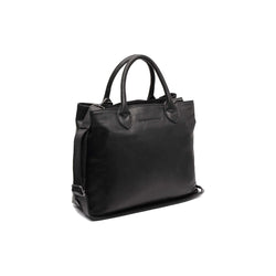 Sac Bandoulière en Cuir Noir Passau