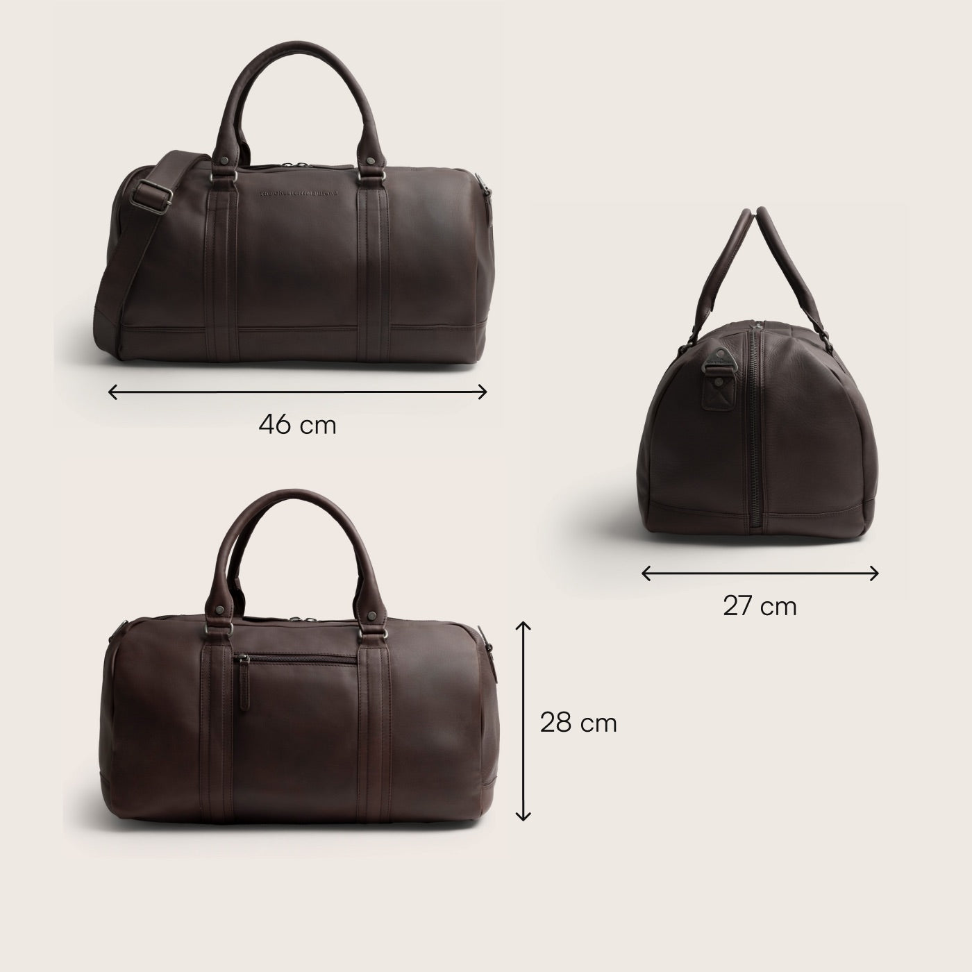 Leather Weekender Bag Brown Perth