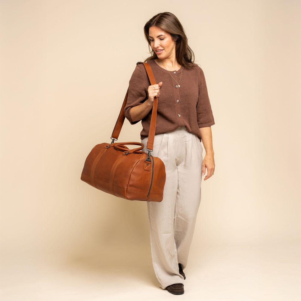 Leder Weekender Cognac Perth